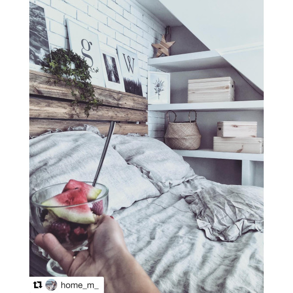 Skrzynka drewniana z deklem 40x30x23cm Natural wood