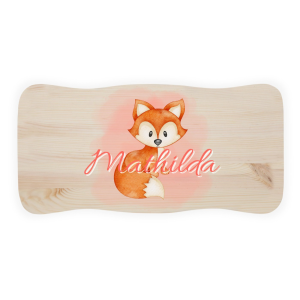 Stołek drewniany dla dziecka z imieniem personalizowany nadruk UV