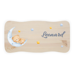 Stołek drewniany dla dziecka z imieniem personalizowany nadruk UV