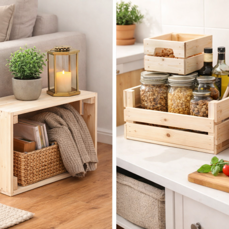 10 pomysłów na wykorzystanie drewnianych skrzynek, o których nie miałeś pojęcia