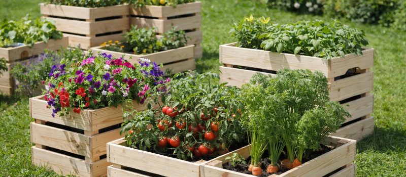 Skrzynki drewniane w ogrodzie – funkcjonalność i styl w jednym